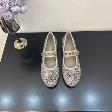 CC 25 Ballet Flats Grey Calfskin 331660