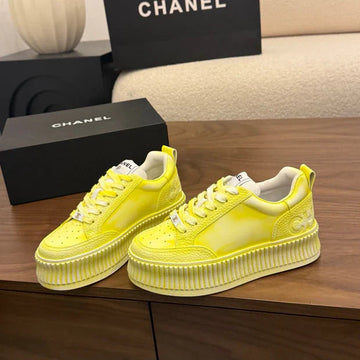 CC 26S Casual Sneaker Yellow Leather 183618