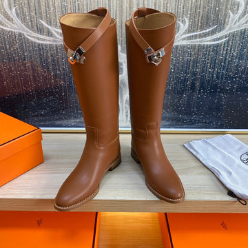 Hm Jumping Boot In Brown Calfskin 987475