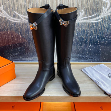 Hm Jumping Boot In Black Calfskin 987476