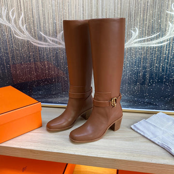 Hm Justine Boot In Brown Cowhide 987481