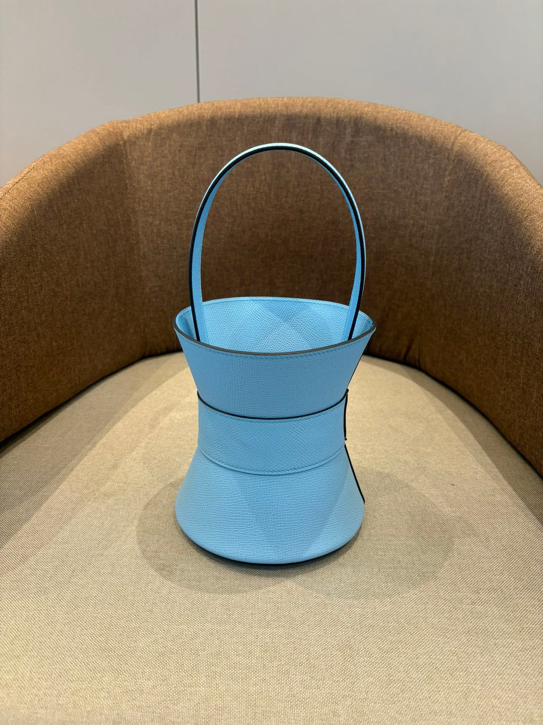 HM Mini Medor Bag Blue Sky Epsom Calfskin 269901