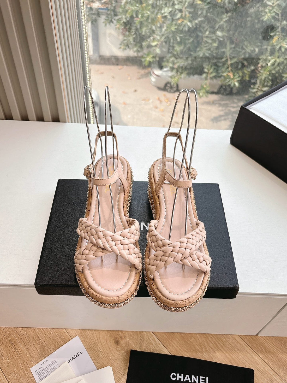 CC Mules Sandals Pink Nude 6CM Lambskin 202887