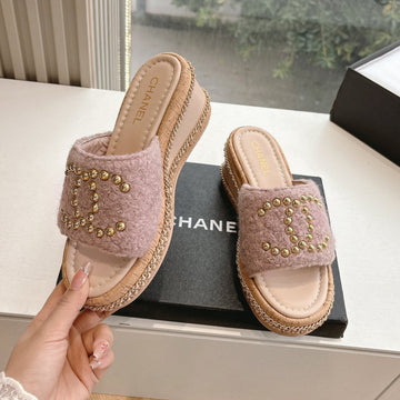 CC Sandals Pink 6CM Lambskin 202899