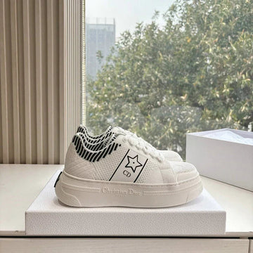 CD 26S Sneaker 45 White Canvas Cowhide 648334