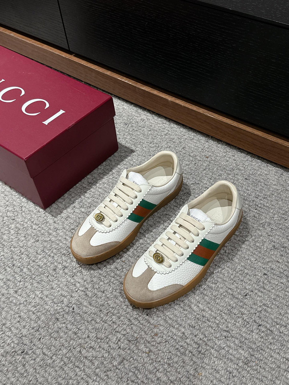 GG & Adidas Sneaker White Calfskin