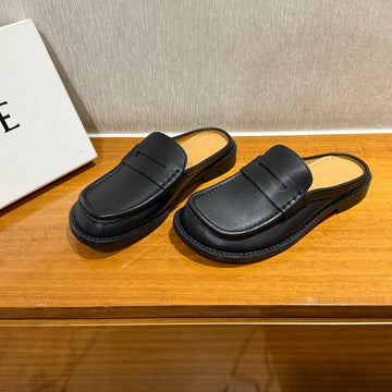 Loewe Campo Mule Black Slide Cowhide 221949