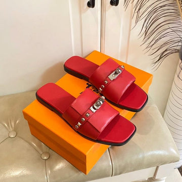 Hm Giulia Sandal Red Calfskin