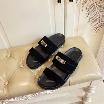 Hm Jackson Sandal Black Suede 958058