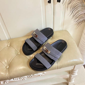 Hm Jackson Sandal Dark Grey Suede 958060