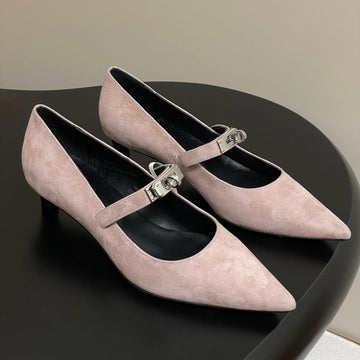 Hm 25 Kiara Pumps Pink Calfskin 319763