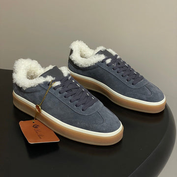 Lp 25 Fur Sneaker Dark Blue Suede Cowhide 534662