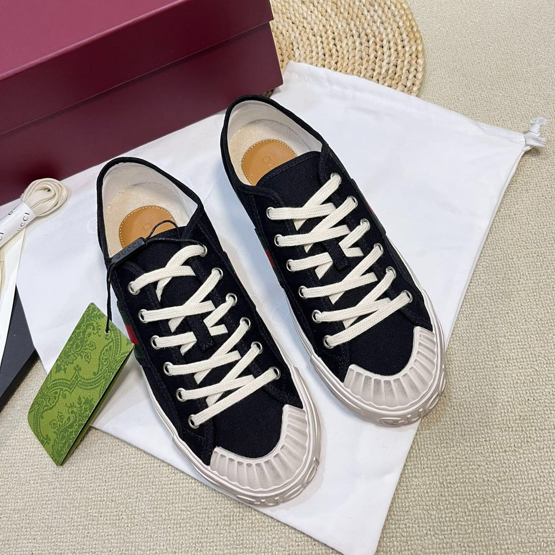 GG Ace Signature Sneaker Black
