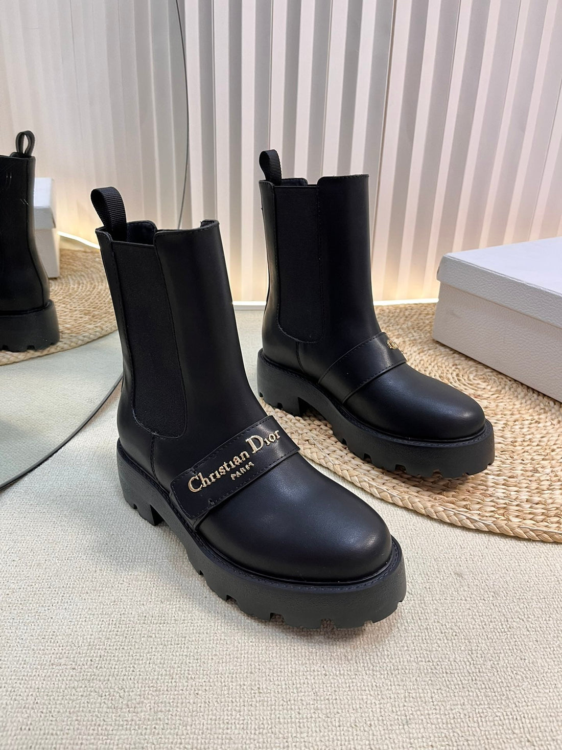 D-Quest Ankle Boot 35MM In Black Calfskin 992669
