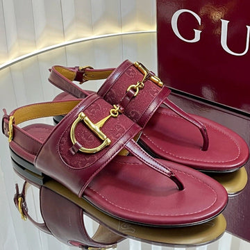 Gc 25 Thong Sandal Red Canvas 294681