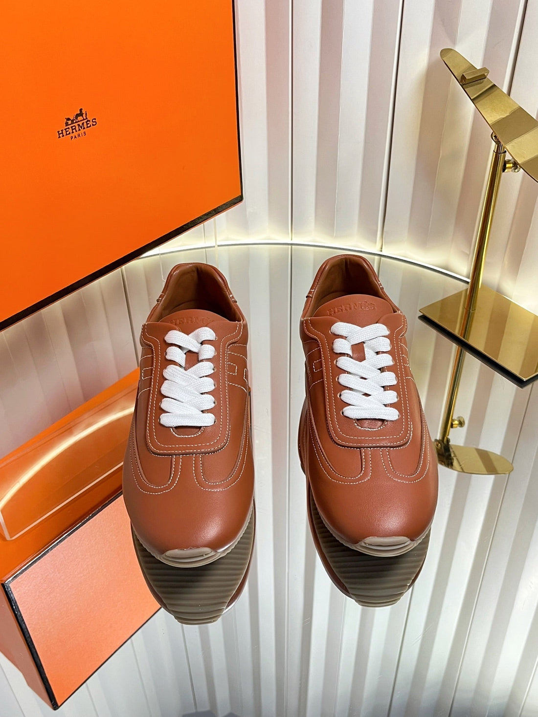 Hm May Derby Shoes Brown Calfskin 616145