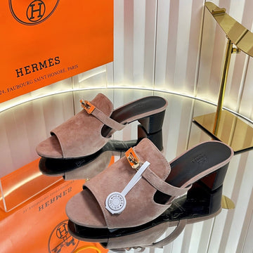 Hm Candy Sandal 5CM Light Taupe Suede 616227