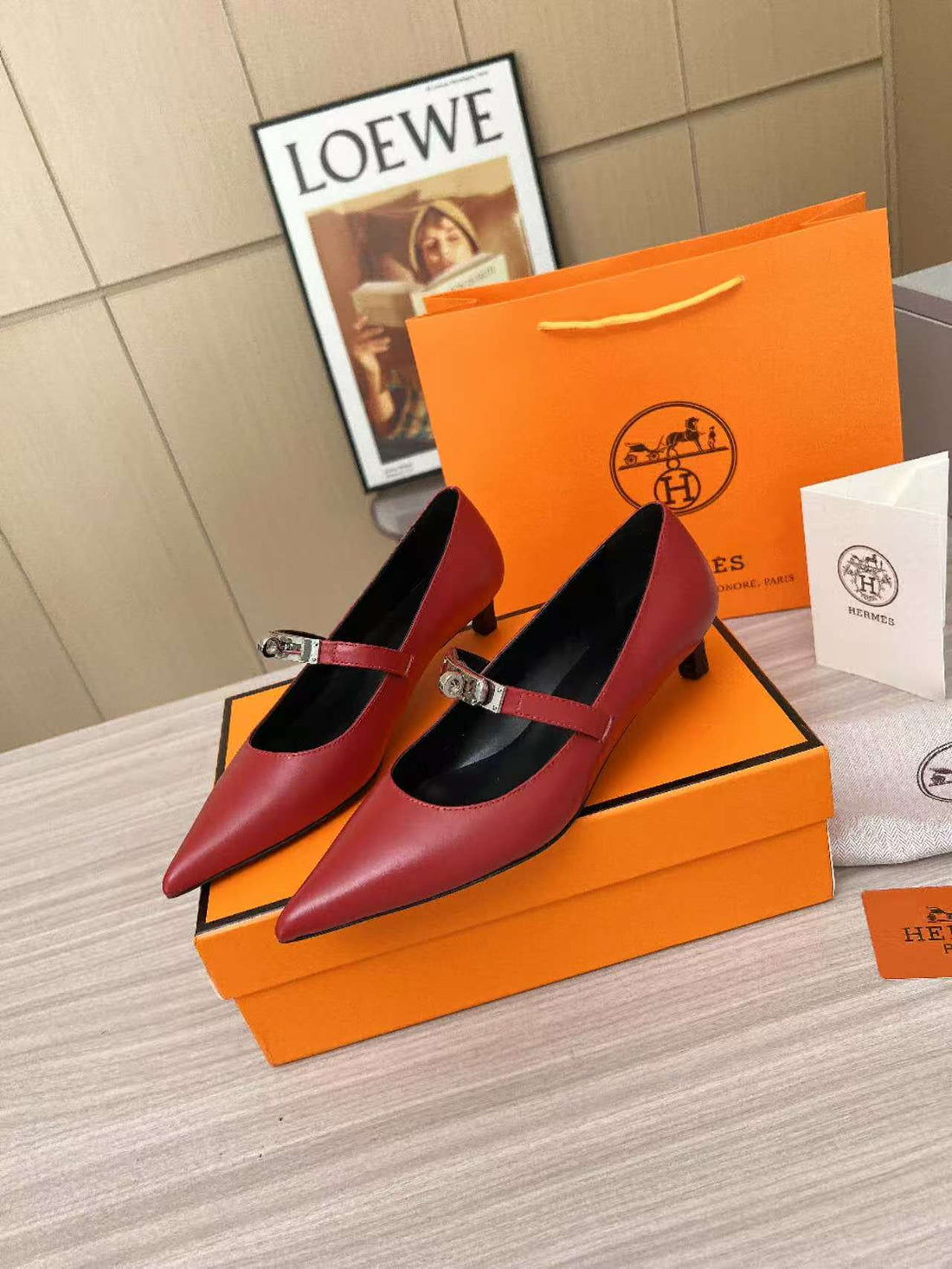Kiara 40 Pump Red Calfskin 214050