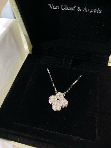 Vca Clover Vintage The Lava Foil Necklace