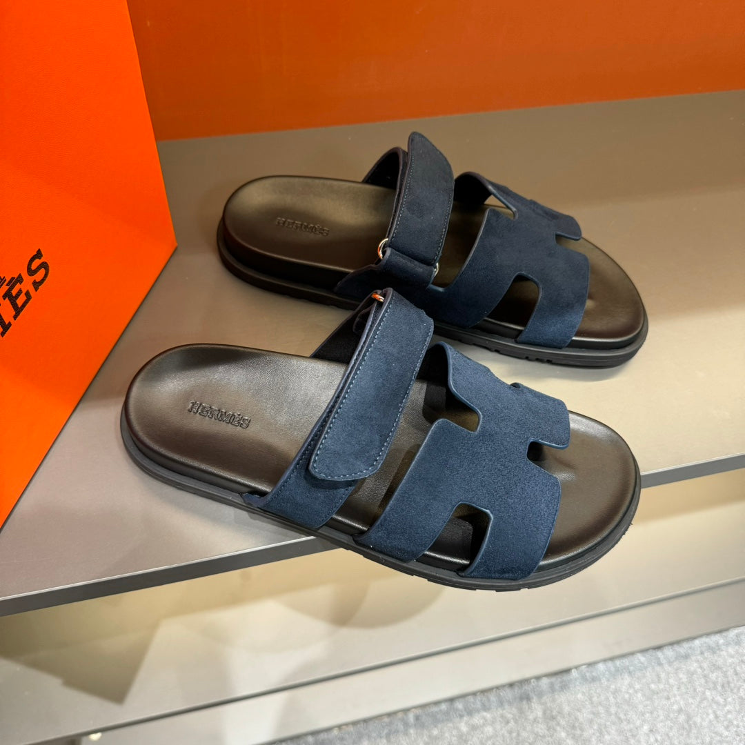 Hm Chypre Sandal Navy Suede