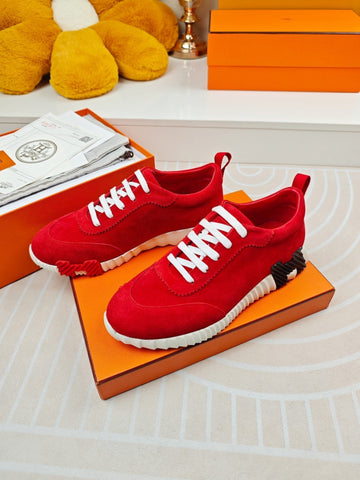 Bouncing Sneakers Red Calfskin