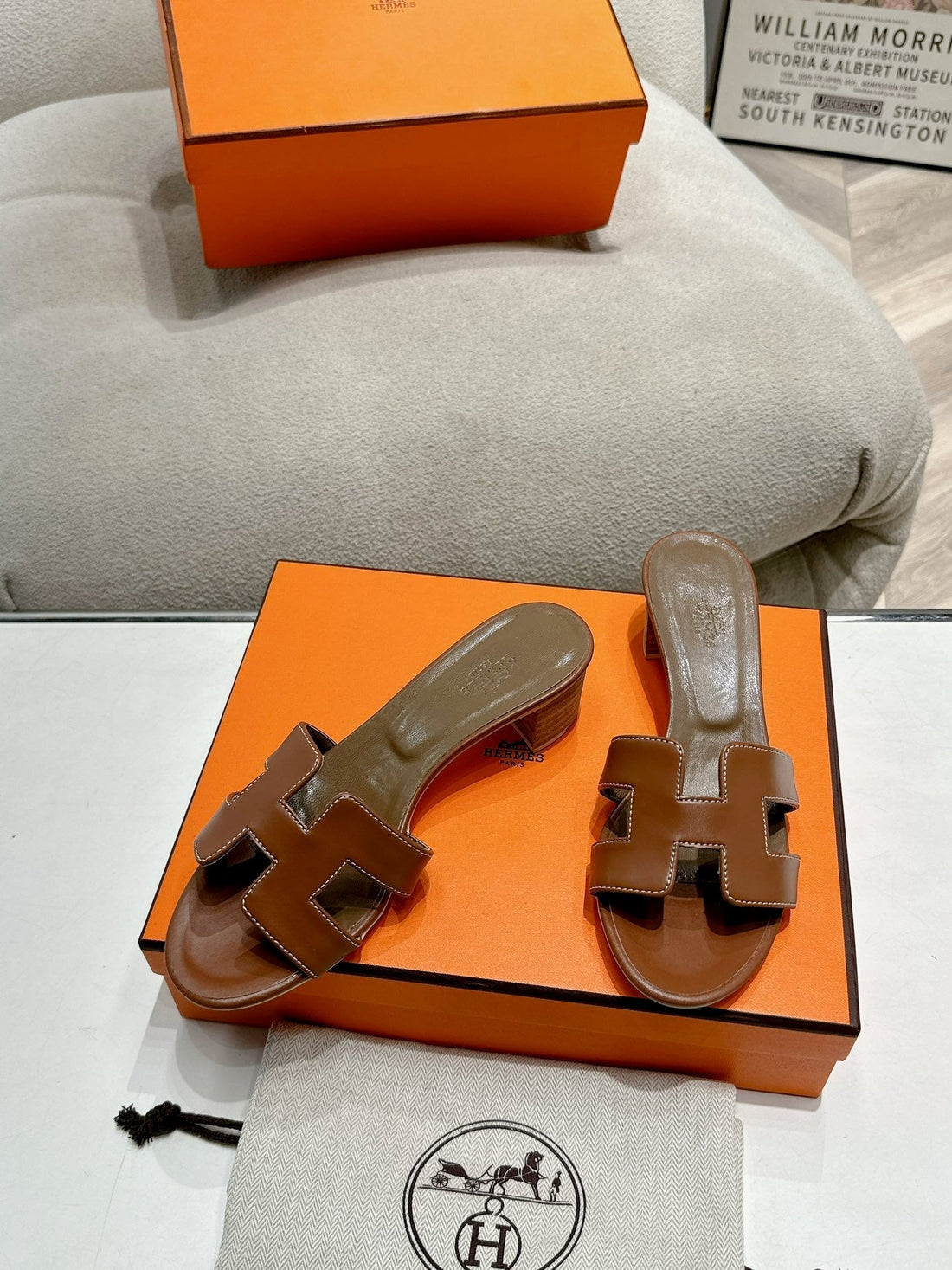 0ASIS Sandal Sepia Calfskin Classic