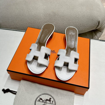 0ASIS Sandal White Mix Brown Calfskin Classic