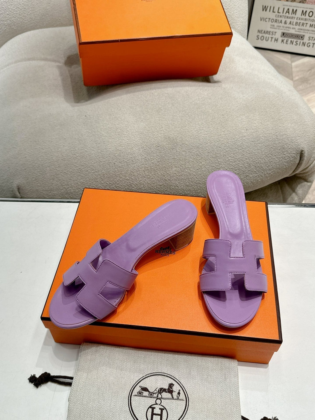 0ASIS Sandal Purple Calfskin Classic