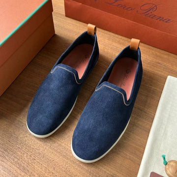Lp Venice Walk Loafers Denim Suede