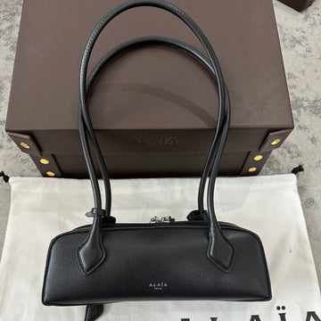 Le Teckel Small Bag 27 In Black Goatskin