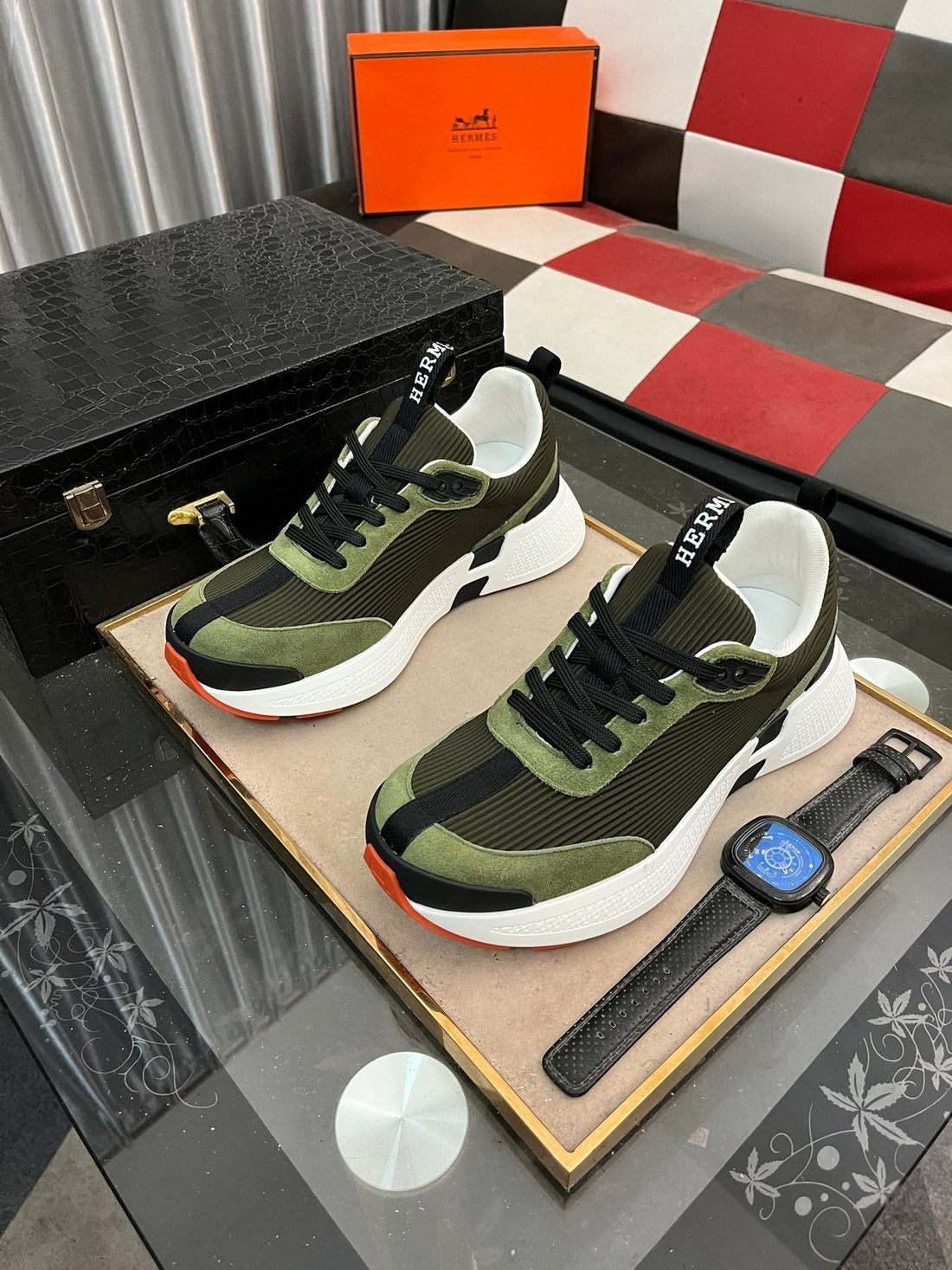 Hm Hugo Sneaker Moss And Jupiter Weave