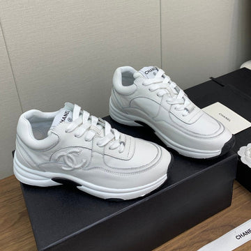CC Sneaker 30MM White Lambskin