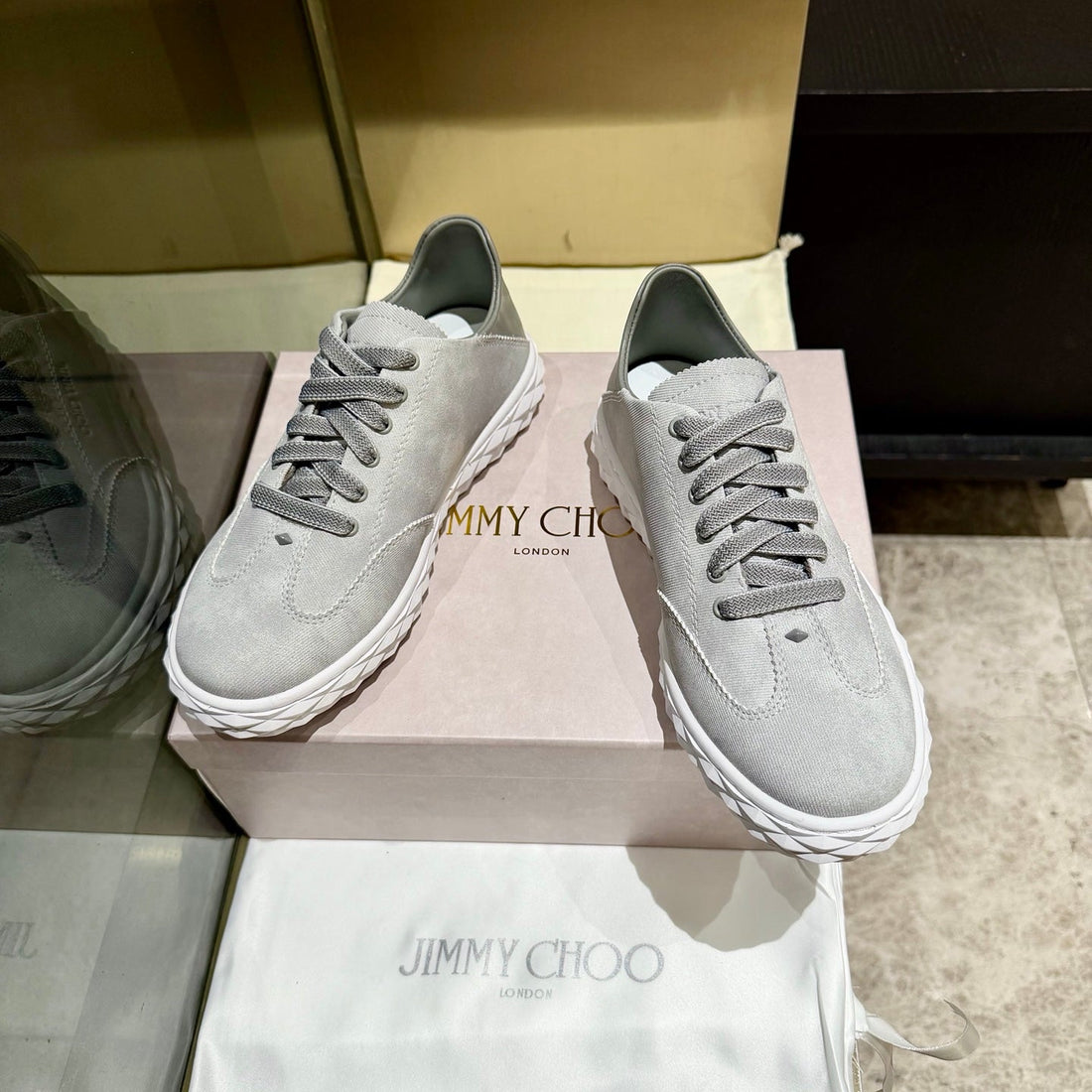 Jimmy Diamond Light Flex Sneaker Grey Suede 715042