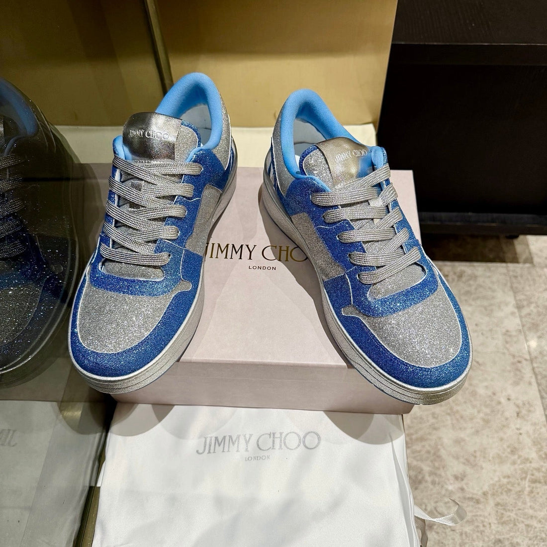 Jimmy Florent Sneaker Blue Grey Glitter 715040