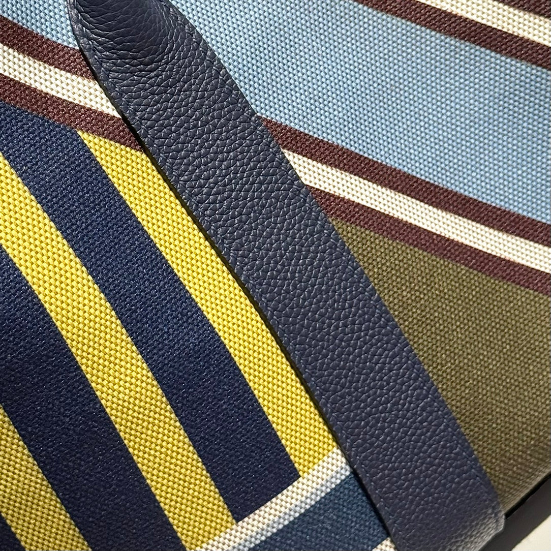 HM Garden Party 36 Multicolor Canvas And Negonda Calfskin 243168