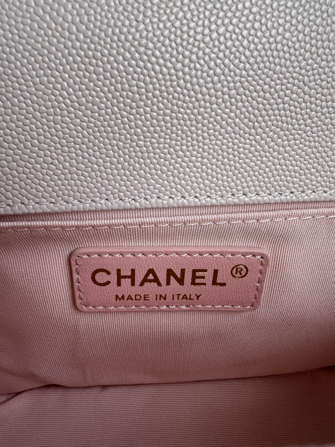 Boy Bag Medium 25 In Pink Nude Calfskin With Gold Hardware