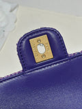 CC MINI 21 FLAP BAG IN VIOLET PURPLE WOOL TWEED Bags Bible
