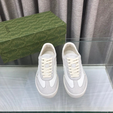 GG Interlocking G Sneaker Light Gray Suede