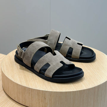 Hm Genius Sandal Light Gray Suede