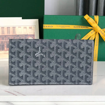 Richelieu Wallet 19 In Gray Goyardine Canvas