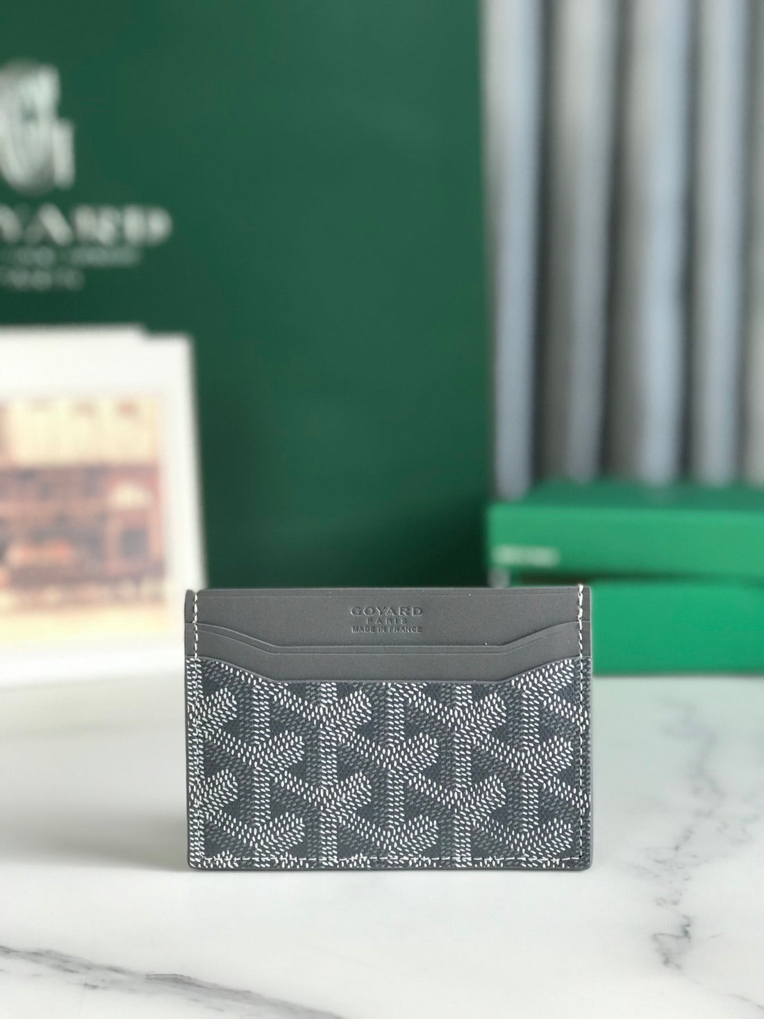 Goya Saint-Sulpice Card Wallet 11CM Grey Canvas