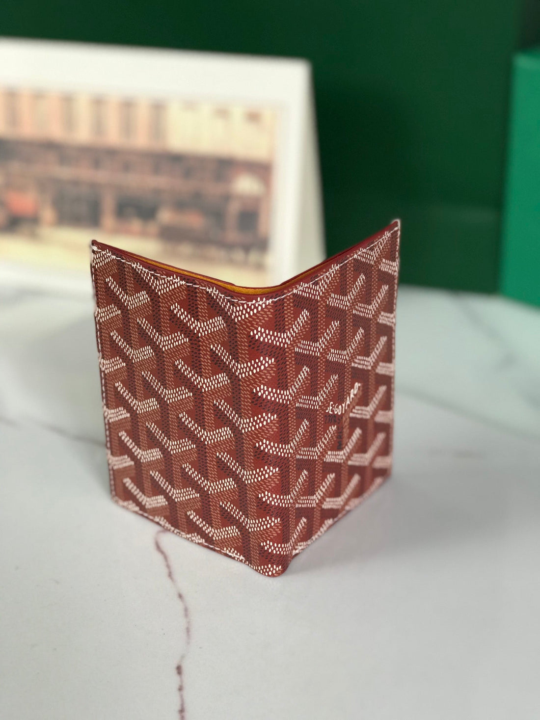 Goyard Saint-Pierre Card Wallet 11CM Red Canvas