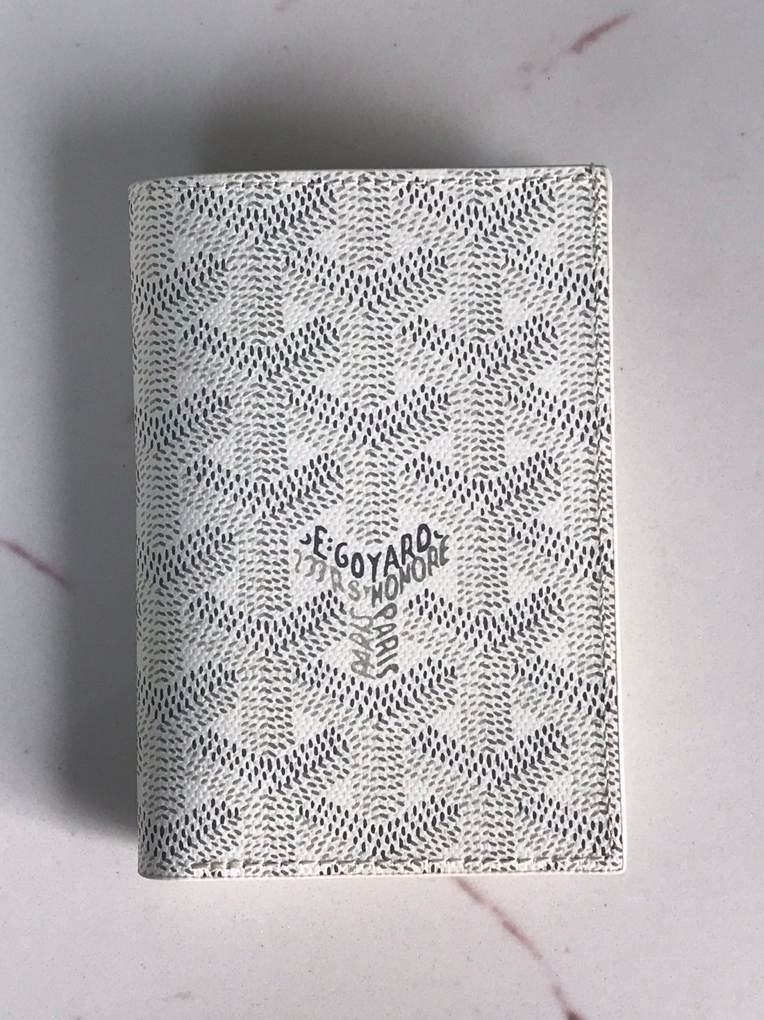 Goyard Saint-Pierre Card Wallet 11CM White Canvas