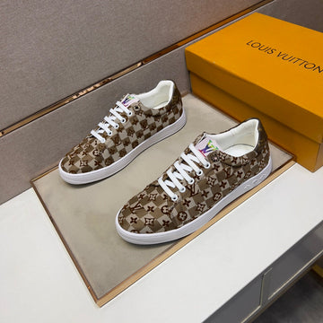 LV Trainer Peanut Brown Damier Breathable Fabric