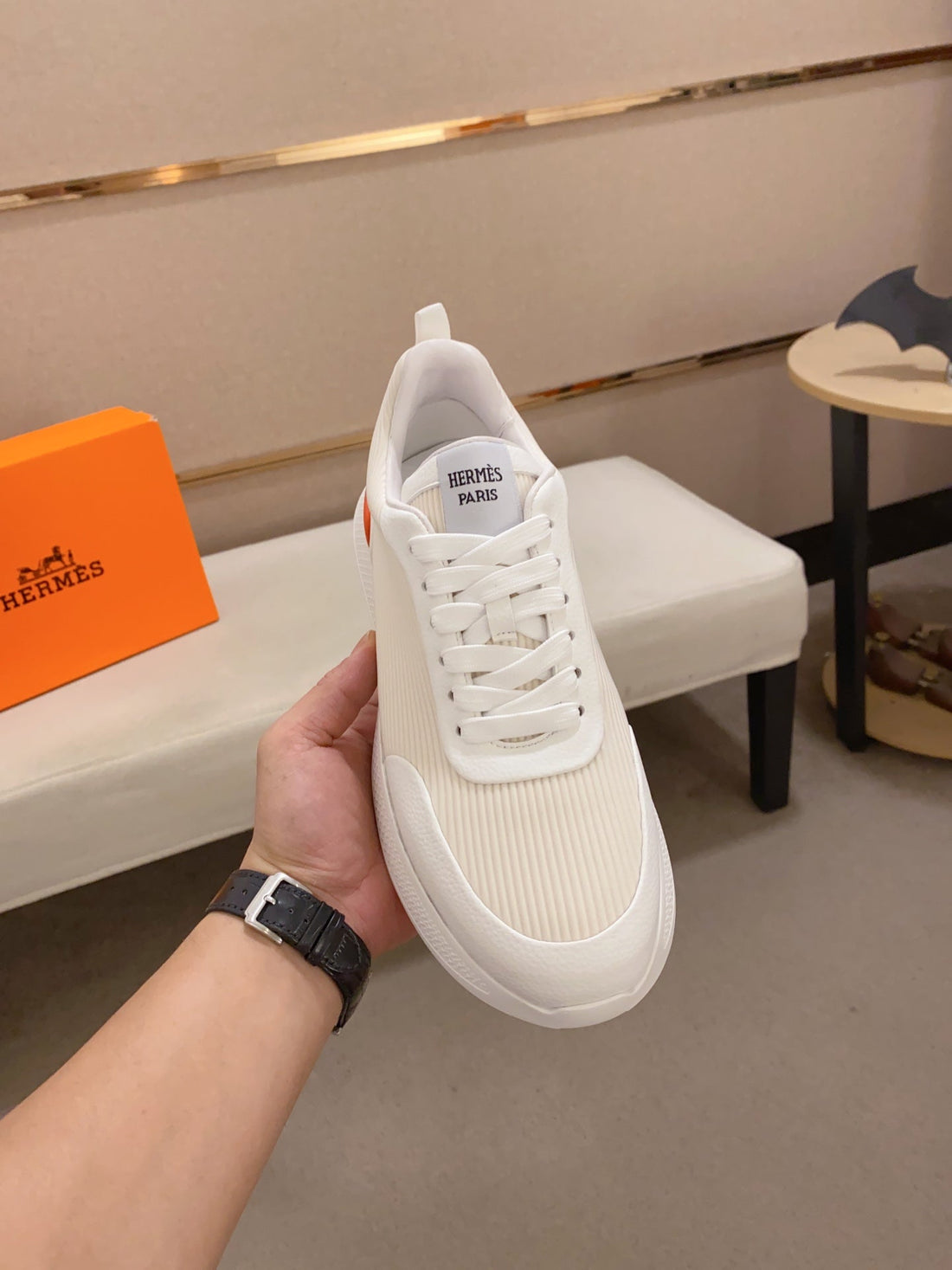 Hm Bouncing Sneaker Creamy White Weave