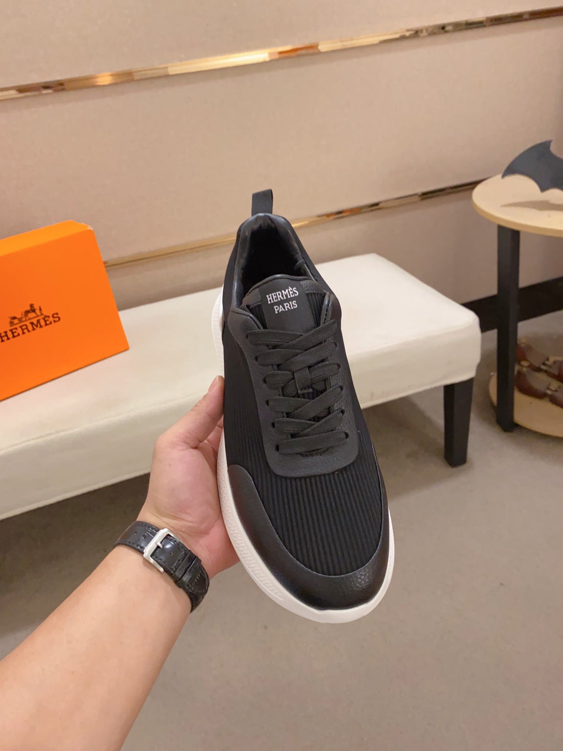 Hm Bouncing Sneaker Black Weave