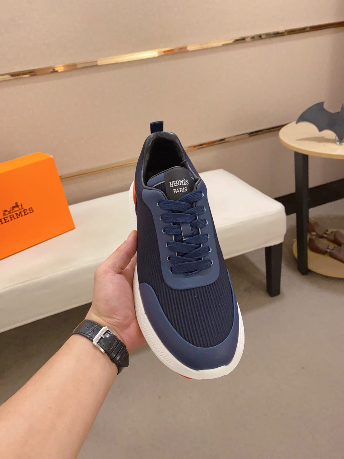 Hm Bouncing Sneaker Navy Weave