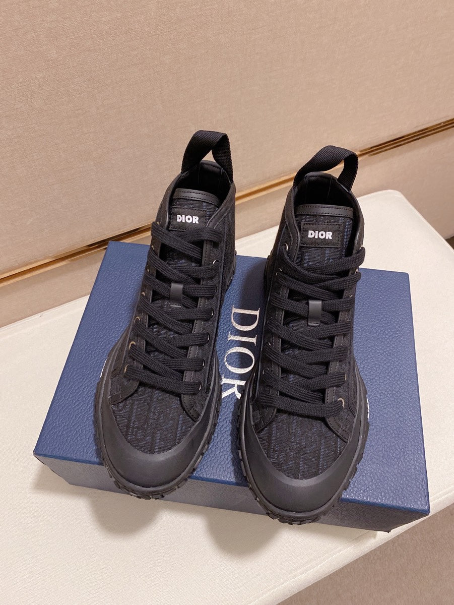 CD B28 High Shoes Black Jacquard