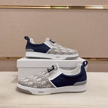 CD Solar Slip-On Navy And Ivory Jacquard