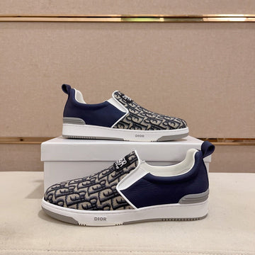 CD Solar Slip-On Navy And Beige Jacquard